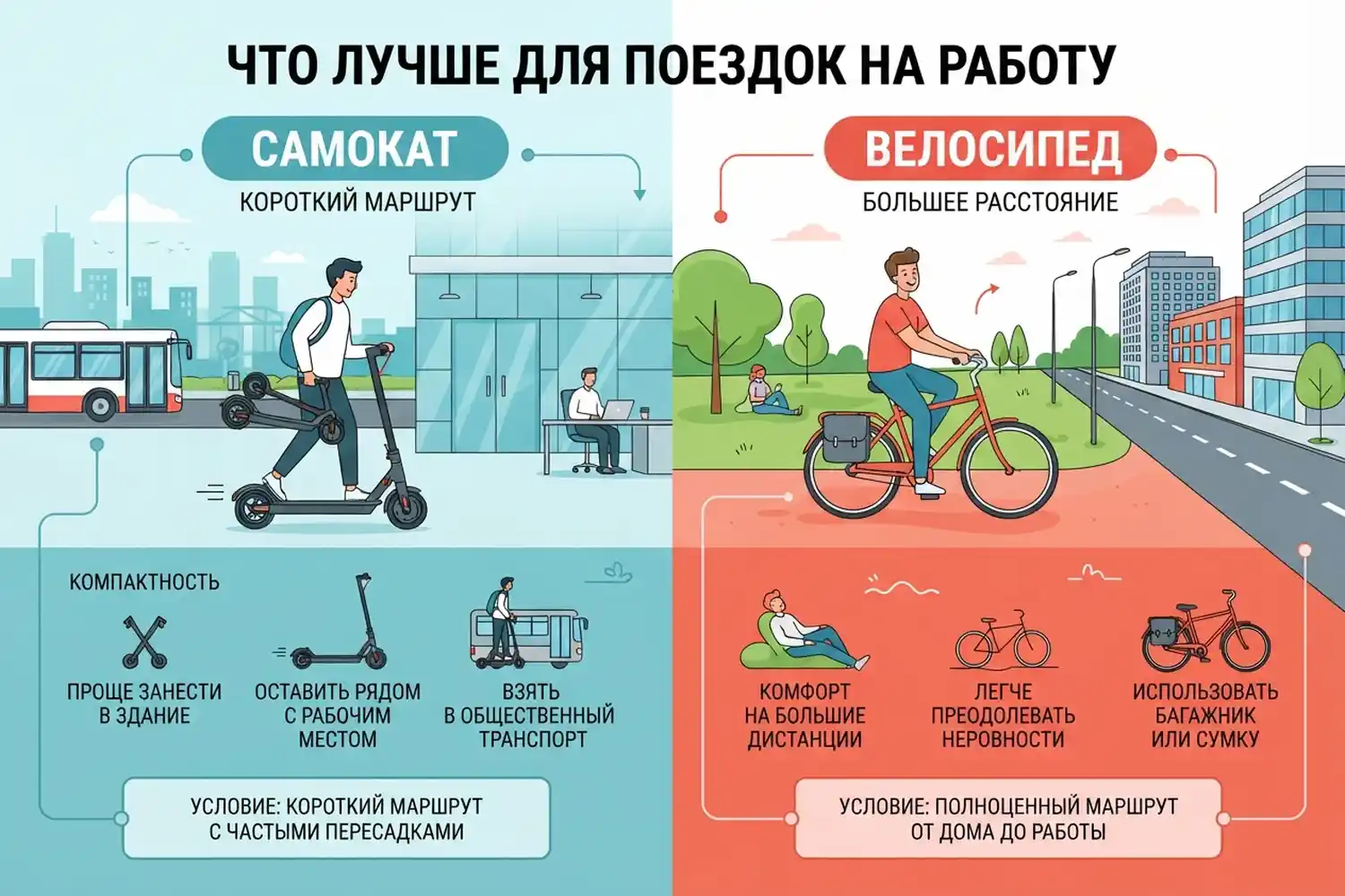 что лучше для поездок на работу