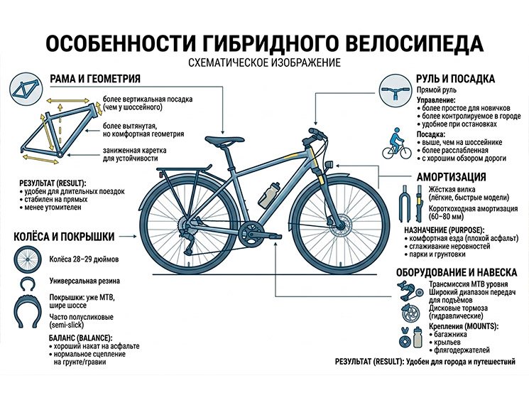 Особенности гибридного велосипеда