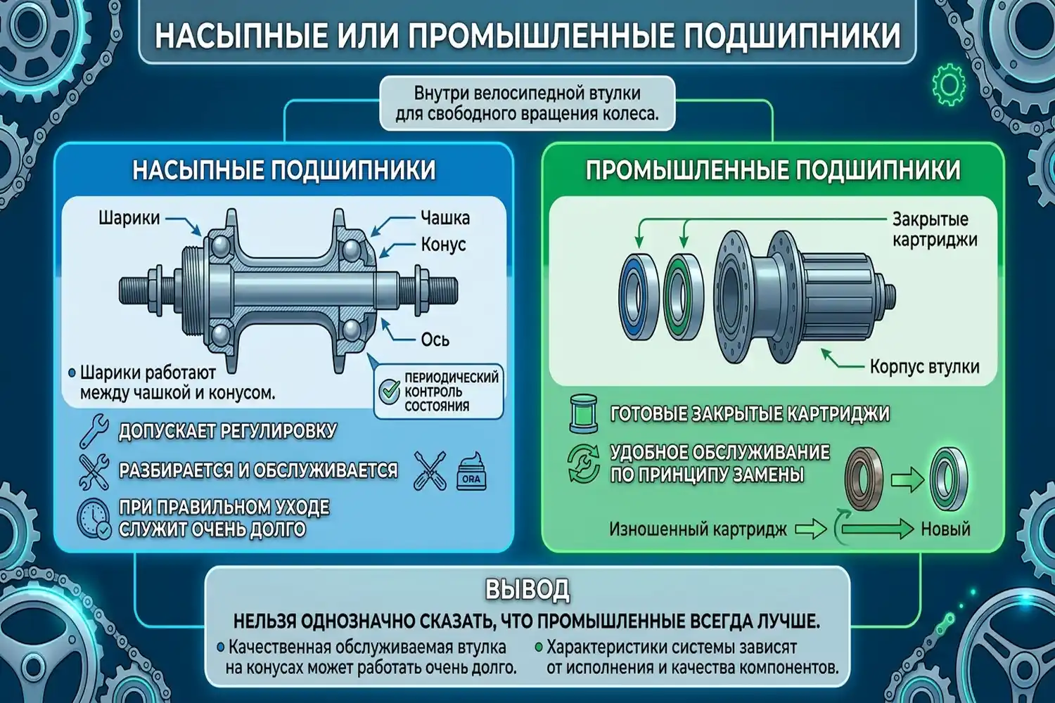 насыпные или промышленные подшипники
