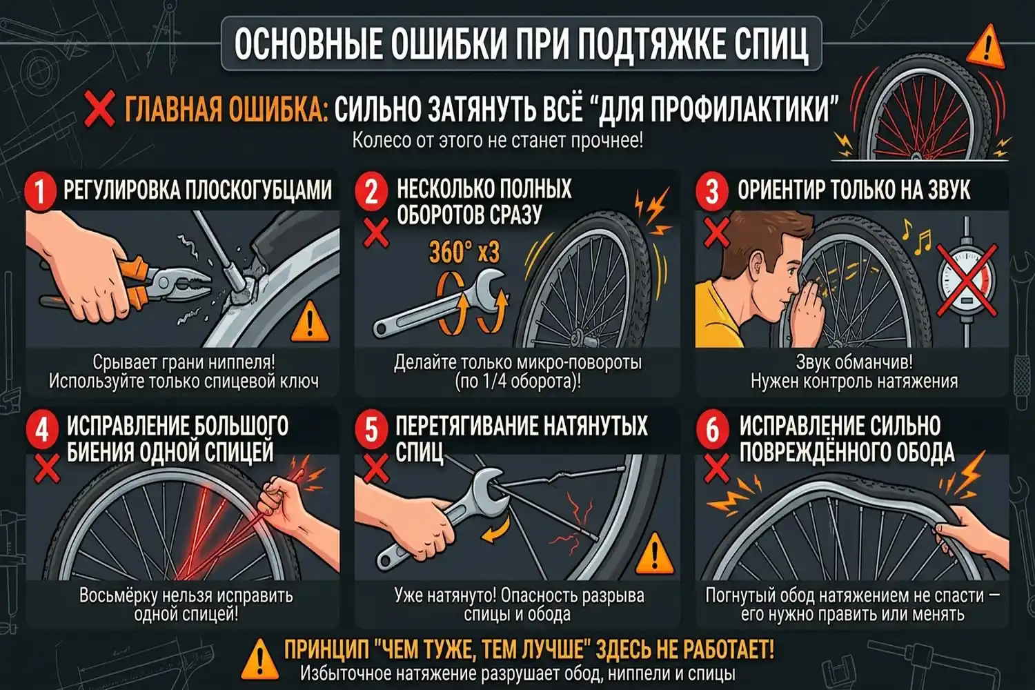 основные ошибки при подтяжке
