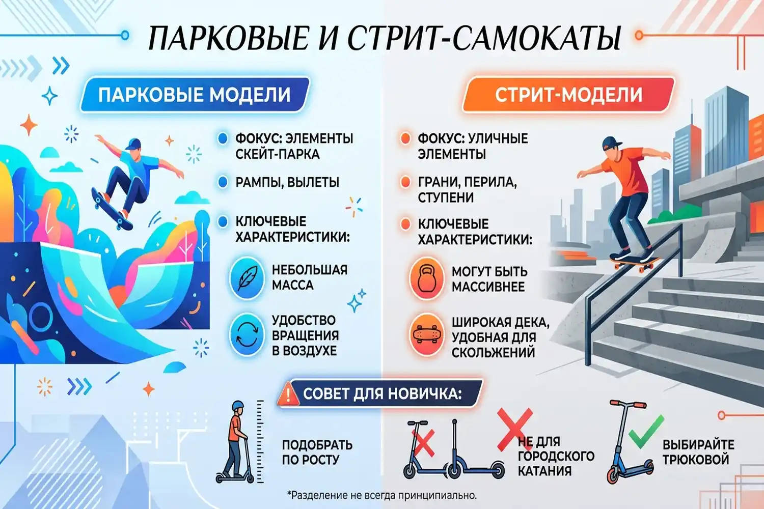 парковые и стрит-самокаты