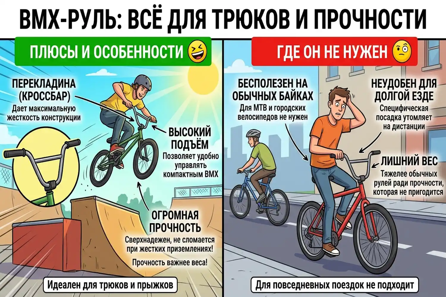 руль для bmx