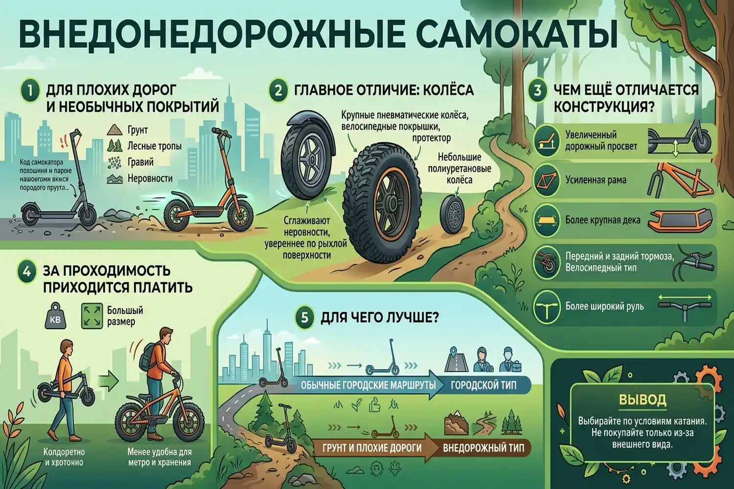 внедорожные самокаты